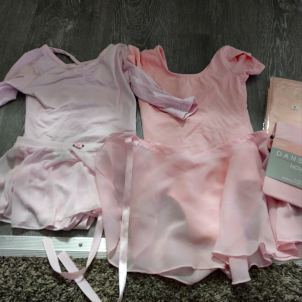 Pink leotard and tutu lot size 4 - 6